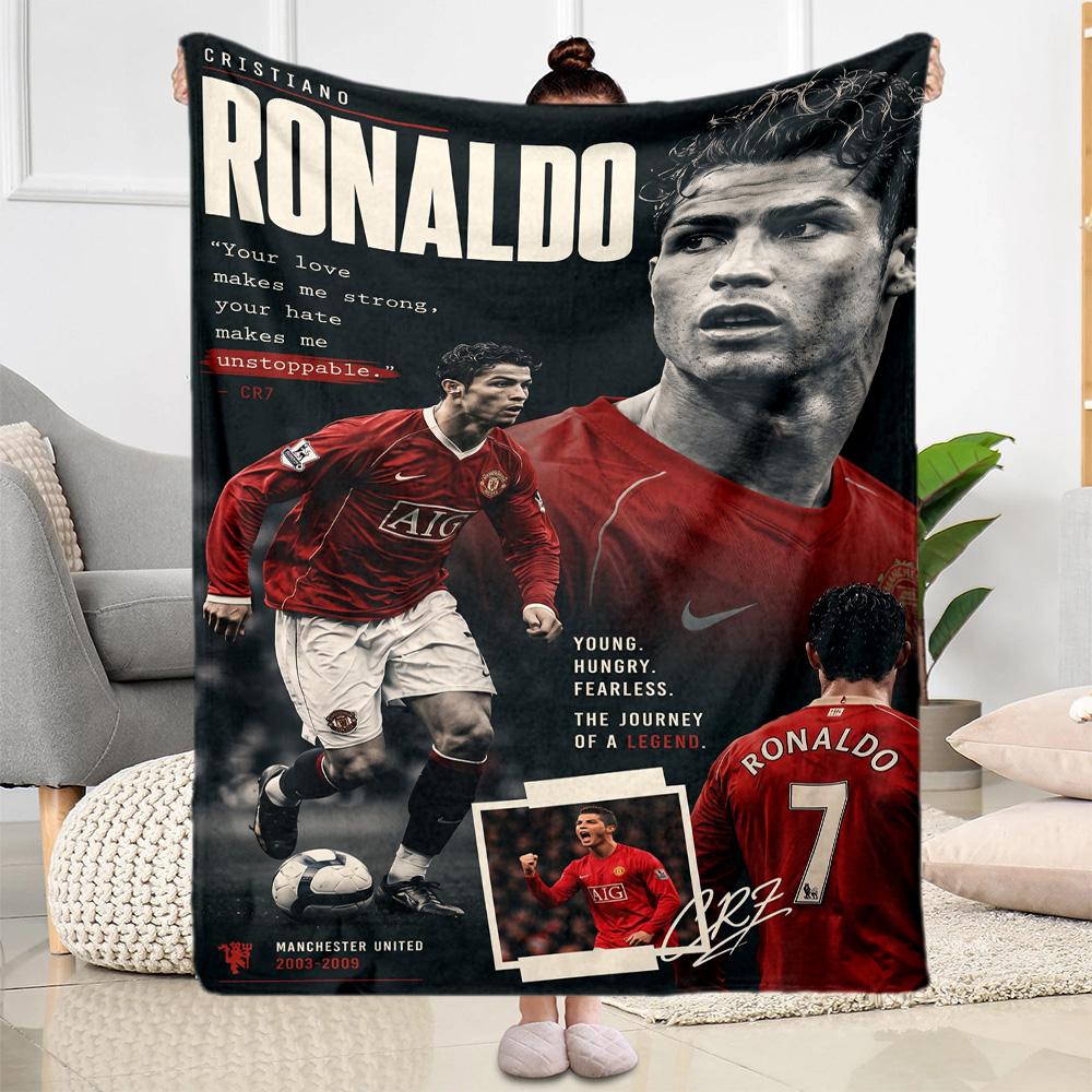 Football Player Action Blanket Soft & Cozy Great for Couch Office Chair for All Seasons Warmthful Decor Best Holiday Gift for Friends Family