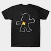 Men Black Print T-shirt Steven Universe No-Cut Transfer Paper Print Cotton Tshirt