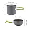 Ultralight Camping Cookware Set Portable Outdoor Cooking Pots Hiking Trekking Picnic Fishing Tableware