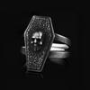 Dropshipping Men's Calvarium Skull Ring Gothic 316L Stainless Steel Biker Ring Motorcycle Band Jewellery Party Gift OSR734