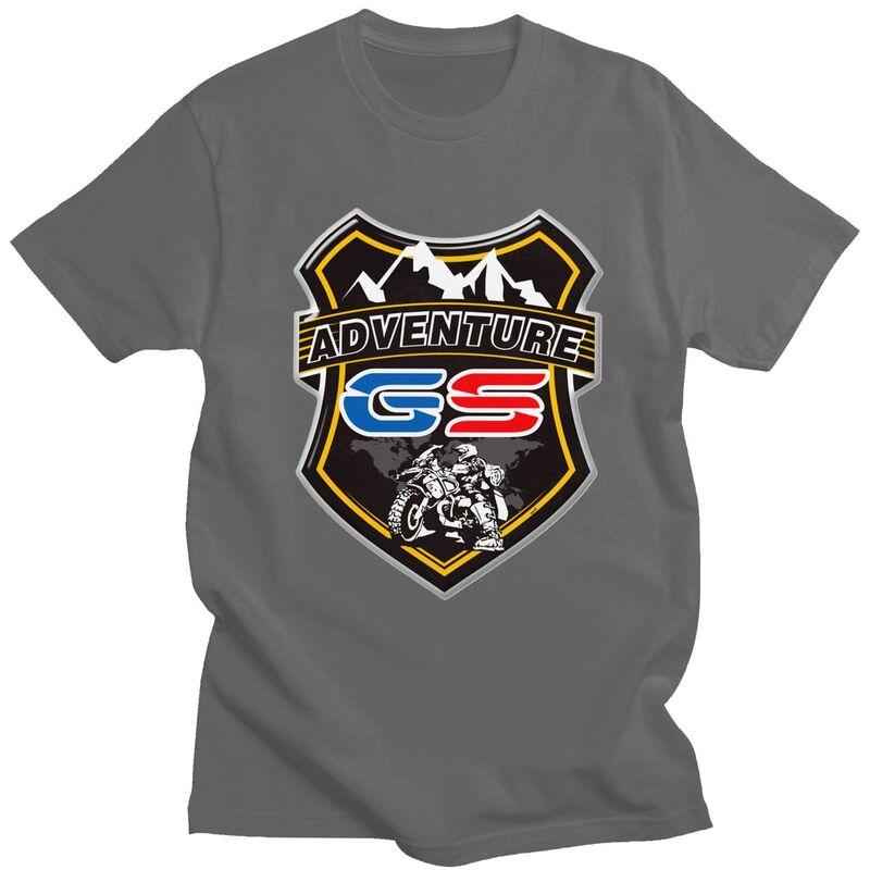 T-shirt Avventura Moto GS Personalizzate per Uomo 100% Cotone Magliette Biker Motorrad T-shirt Moda Abbigliamento