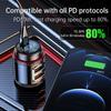 Car FM Transmitter Handsfree Calling Car Kit Car MP3 Player Type C PD 30W USB  QC3.0 Fast Charging Dual USB Car Charger