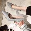 Fashion Silver Wedding Bride Shoe Woman Pumps Footwear Chic Point 39 Young Summer 2025 On Sale Luxury Brand High Quality Shoes for Women