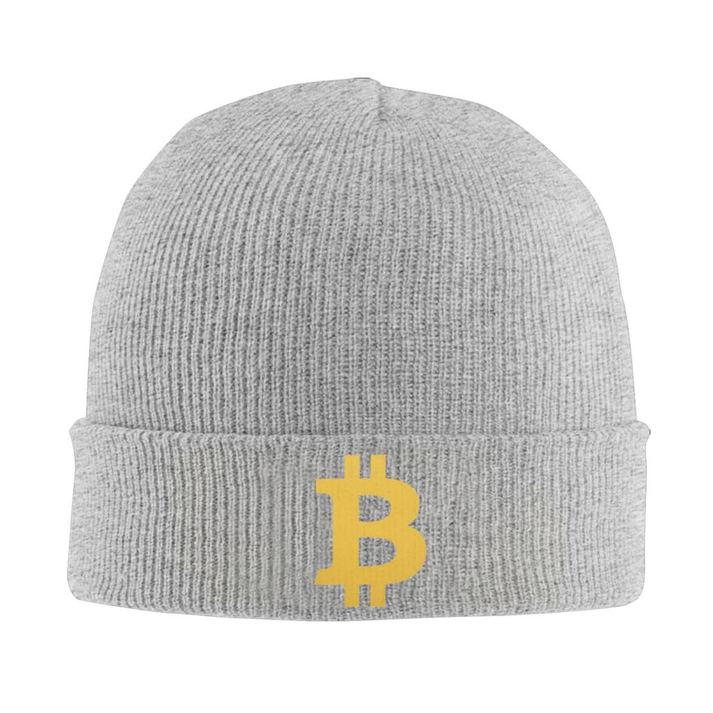 Bitcoin Print Truck Bonnet Hats Unisex Elastic Knit Hat Winter Warm Skullies Beanies Head Wrap Caps Travel Cap Skullies Hats