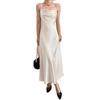 Summer Women's Sexy Backless Slip Dress, High Waist Elegant Evening Party Gown, European American Style Female Casual Sundress