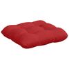 Seat Cushion Set 4 Pcs Red 40 X 40 X 12 Cm Fabric