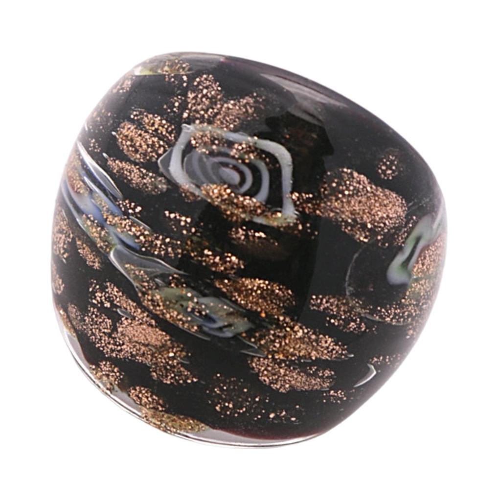 Eleganter Ethno-Stil Glasring Elegantes handgefertigtes Geschenk Bunte Fingerringe für den Alltag und besondere Anlässe