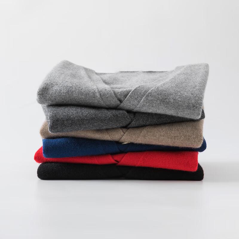 Hengyuanxiang Men's Pure Wool Button-Up Vest Cardigan