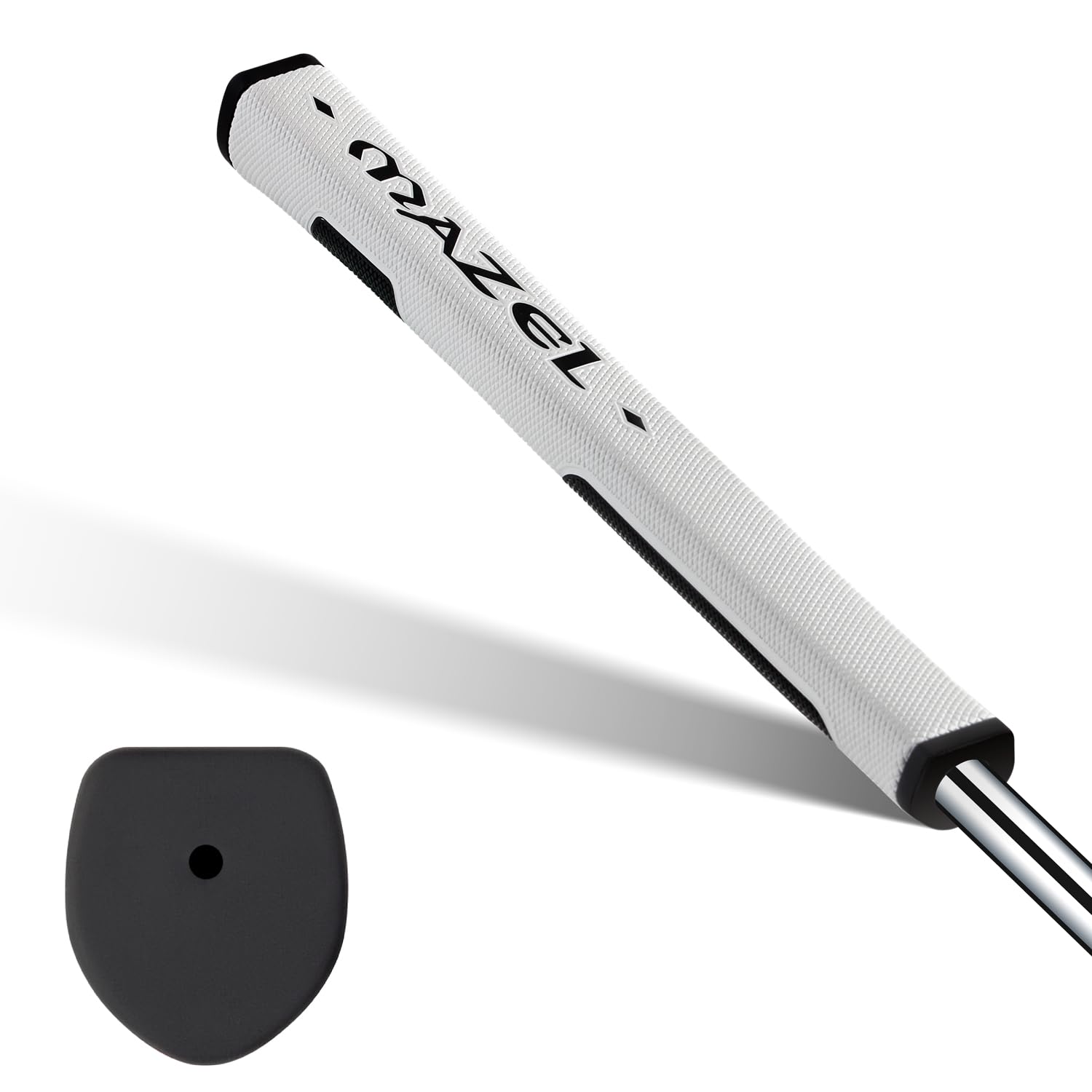 

MAZEL Golf Putter Ультракомфортная ручка для клюшки для гольфа Белая ручка, нескользящая, легкая, (стандарт (2,0), (В форме))