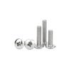 White Zinc M3-M6 Phillips Flat Head, Pan Head, and Mushroom Head Machine Screws