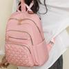 Casual Classic Vintage Backpack Multiple Pockets Elegant Women Backpack Adjustable Straps Travel Bag School Use