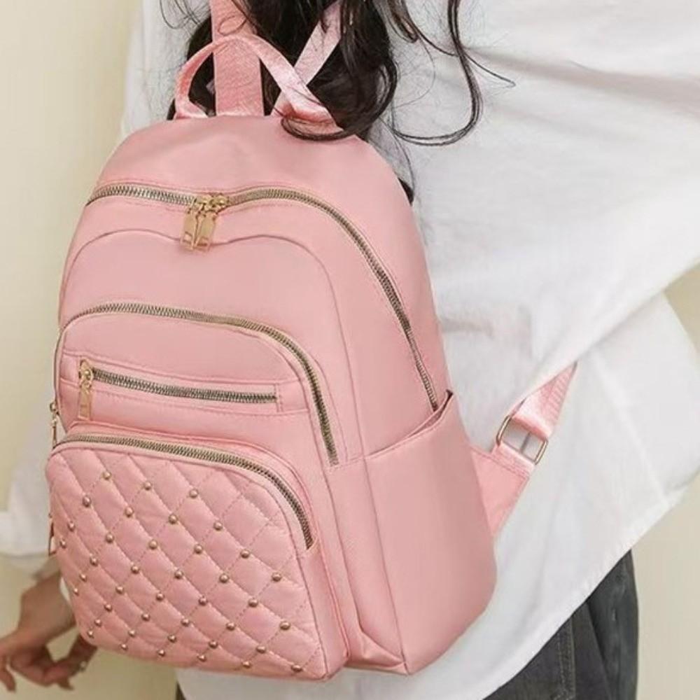 Casual Classic Vintage Backpack Multiple Pockets Elegant Women Backpack Adjustable Straps Travel Bag School Use