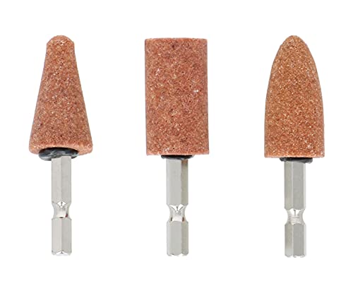 Takagi Earth Man Grindstone with Hexagonal Shaft for Metal 3 Piece Set