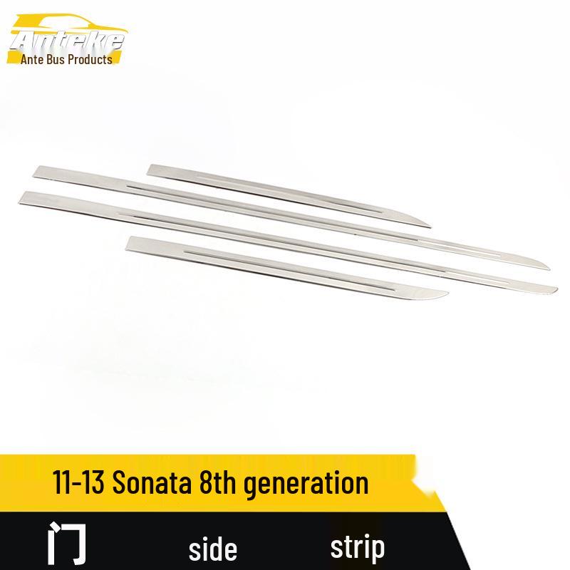 Fits 11-13 Sonata 8th Gen Door Edge Trim Bright Strip & Body Trim Panel Patch