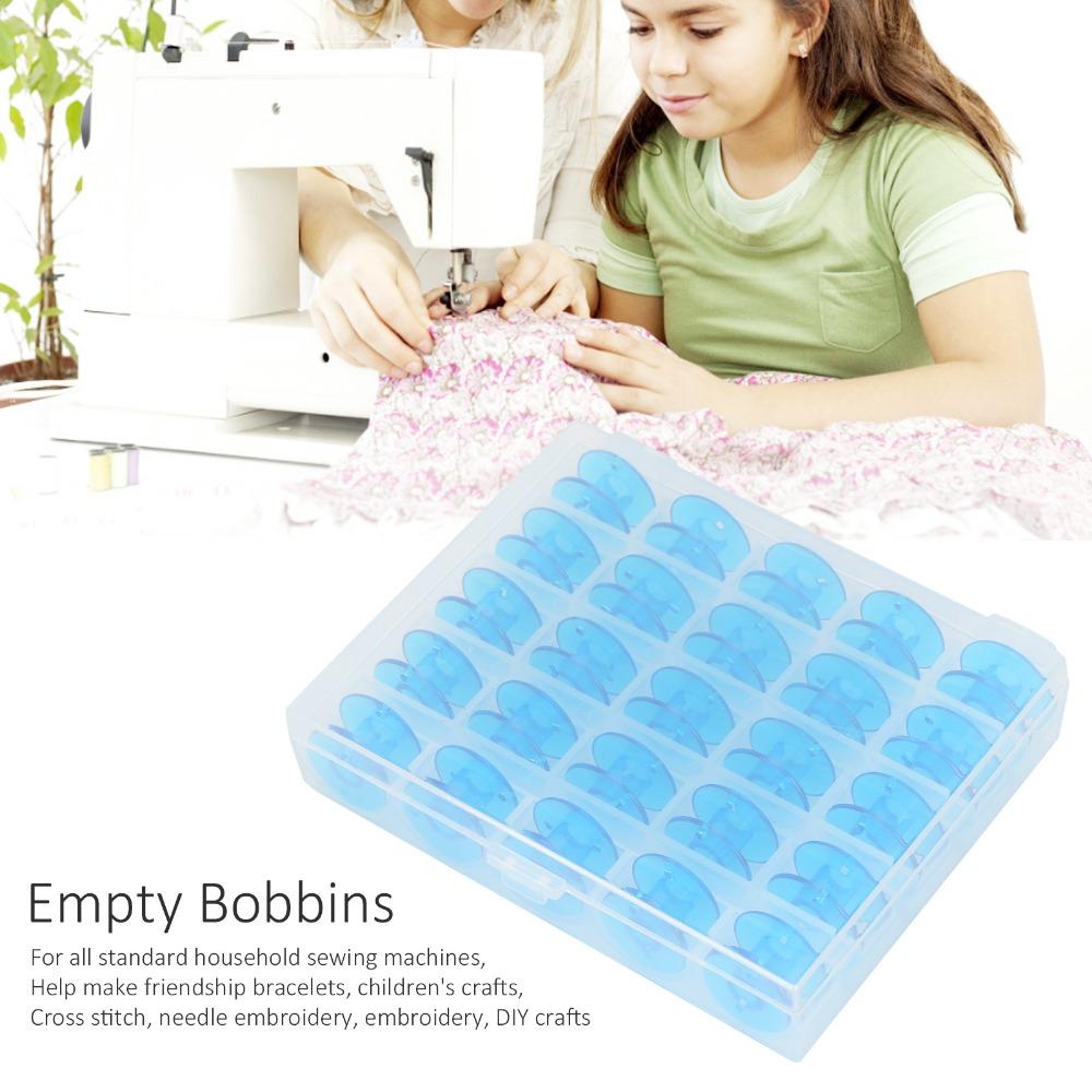 25pcs With Organizer Plastic Spool Plastic Sewing Machine Accessories  DIY Sewing
