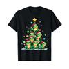 Frog Christmas Tree Funny Hopper Holiday Cute T Shirt Vintage Stylish Versatile Fashion Homme Casual Graphic Streetwear