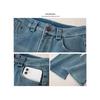 Women's Light Blue Micro-Flare High-Waisted Slim Jeans, Autumn/Winter 2025, Petite & Plus Velvet Bell-Bottoms
