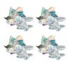 1/2/4/6Pcs Car Ornaments with Light Cool Dynamic Rotating Design Easy Installation Aircraft Shape Motorcycles Bicycles Decorations