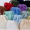 Cotton Drawstring Bags Reusable Fabric Storage Bag Drawstring Gift Bag For Sundries Fruit Vegetable Kitchen Produce Bags