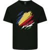 Torn Seychelles Flag Seychellois Day Football Unisexs Light Cotton TShirt