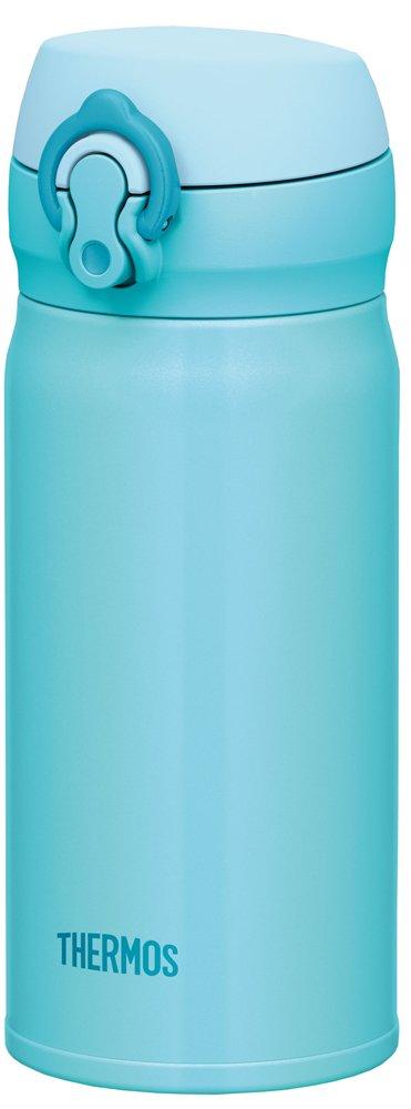 THERMOS Vacuum Insulated Portable Mug with Sky SKY One-Touch Opening, 350ml, Blue, JNL-352