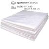 50 PZ 47x82 Pollici Sacchetti Monouso per Sauna in PVC Telo Impermeabile per Avvolgimento Corpo Foglio di Plastica Rivestimenti per Coperte da Spa Protettore Igienico Uso Salone