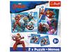 Trefl 2 X Puzzle + Memo Game 2in1 Avengers Heroes In Action