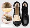 Men's Winter Martin Boots with Velvet Lining - Warm, Casual, High-Top, Round Toe, Large Sizes Available