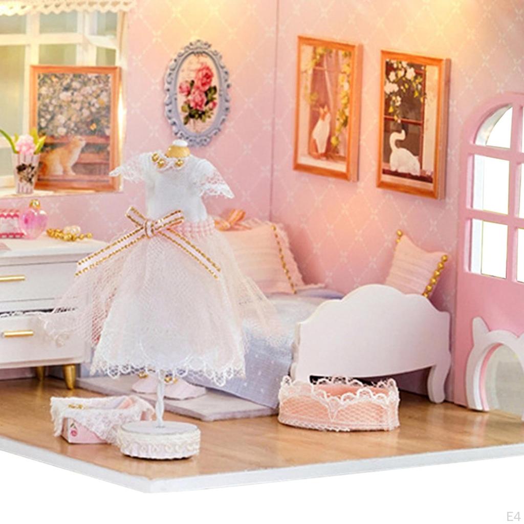 Casa de Papusi Kit Mobila DIY Artizanat Ornamente Model Camera Creativa Copii