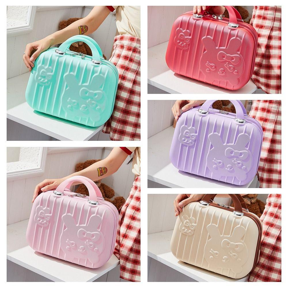 Rabbit Portable Suitcase Cartoon Small Makeup Box Fashion Mini Luggage  Travel