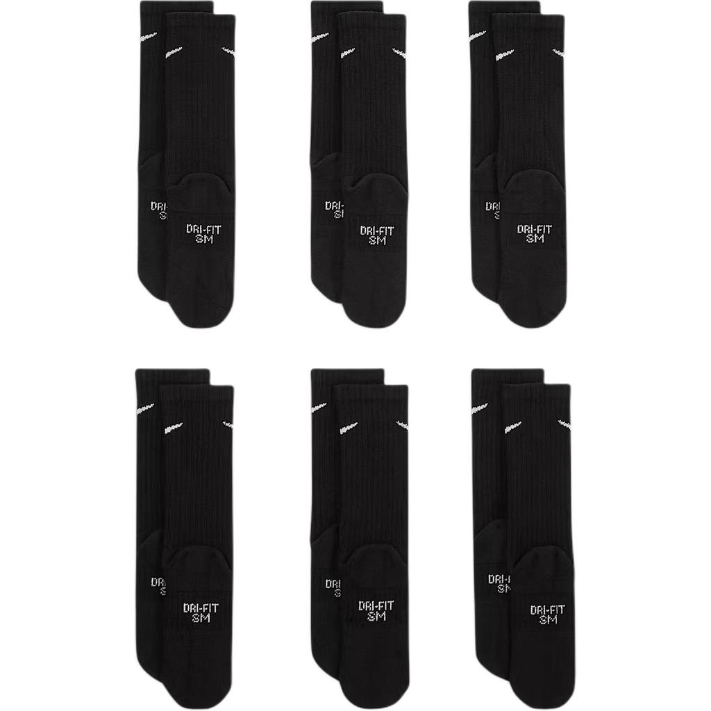 Nike Socks 6 Pack Black White Kids' SX6910-010