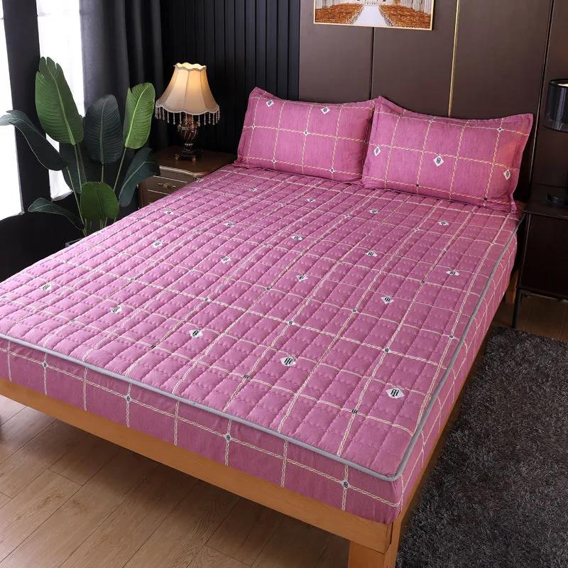 

Утолщенное стеганое покрывало Нескользящее цельное покрывало для кровати Защитный чехол для матраса Защитный чехол Simmons «все включено» 120x200cm