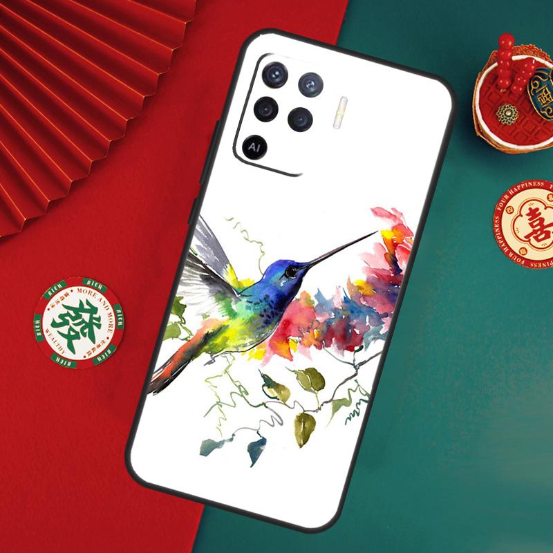 Hummingbird Case For Oppo A78 A98 A58 A38 A18 A54 A74 A94 A80 A60 A40 A96 A76 A16 A15 A17 A57 A5 A6 Pro