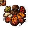 Octopus Charcuterie Platter Kitchen Serving Board with Wooden Handle for Cheese Meat Fruit Display