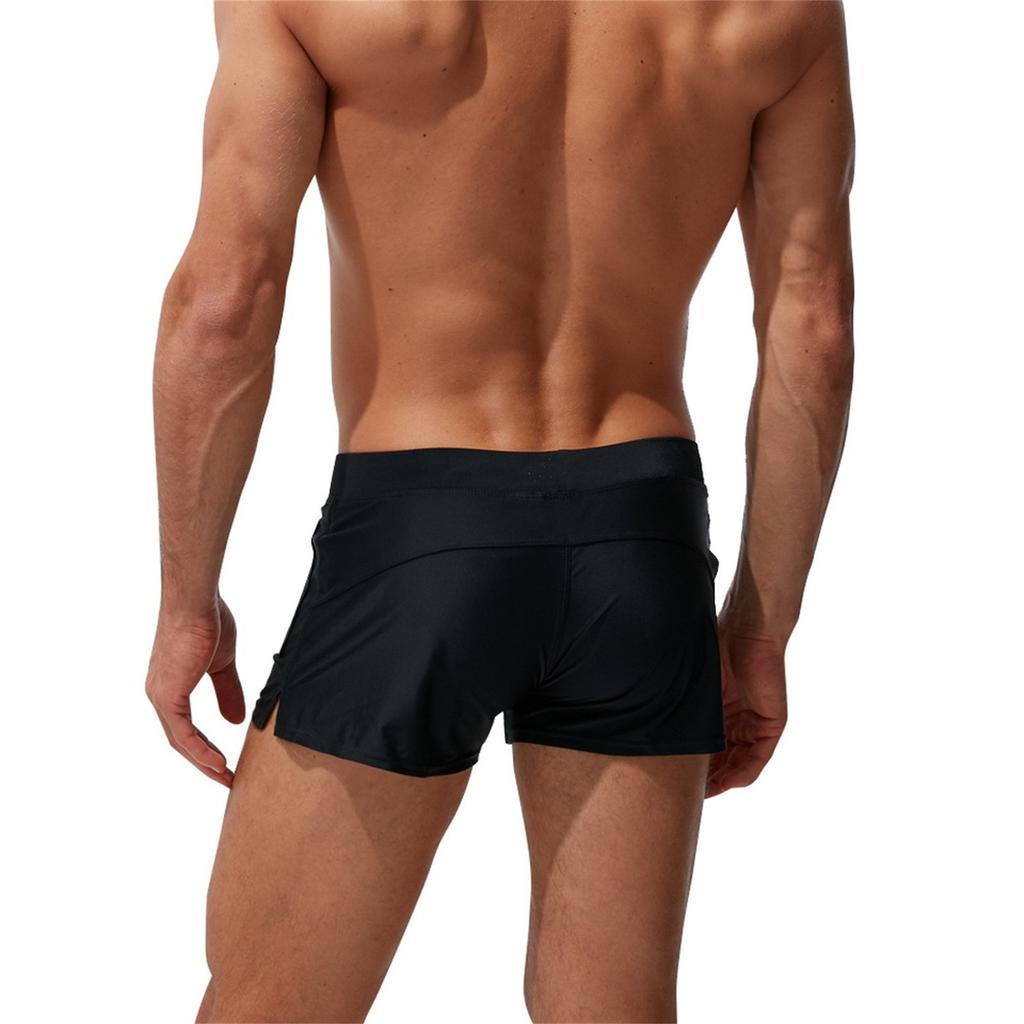 Mens Swim Trunks with Zipper Pocket Stylish Swimwear for Comfort and Swim Brief for Active Lifestyle