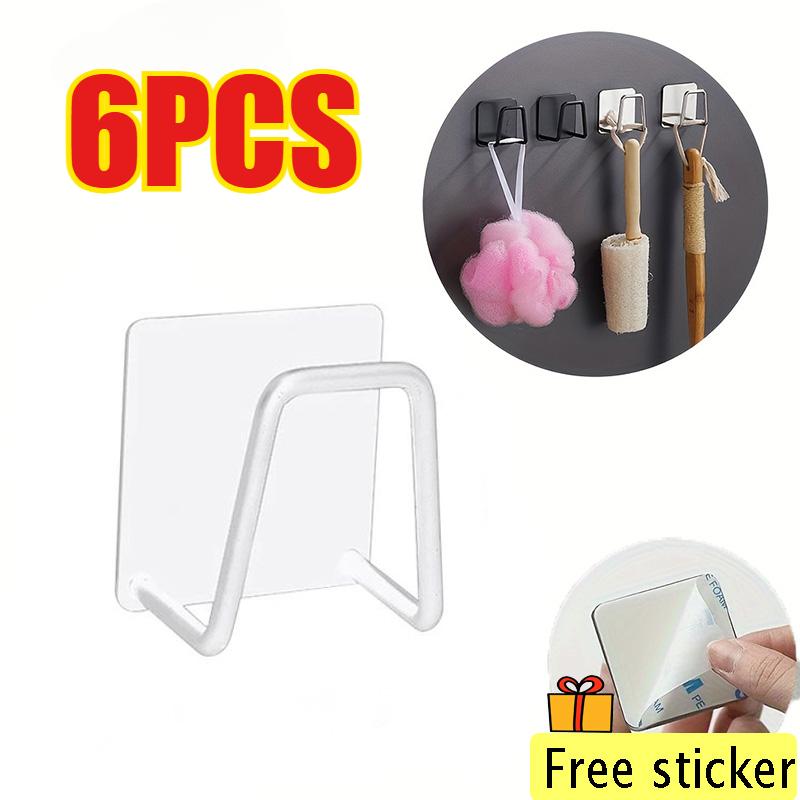 Kitchen Stainless Sink Sponges Racks Self Adhesive Sink Sponges Drain Drying Rack Household Wall Hooks Storage Organizer