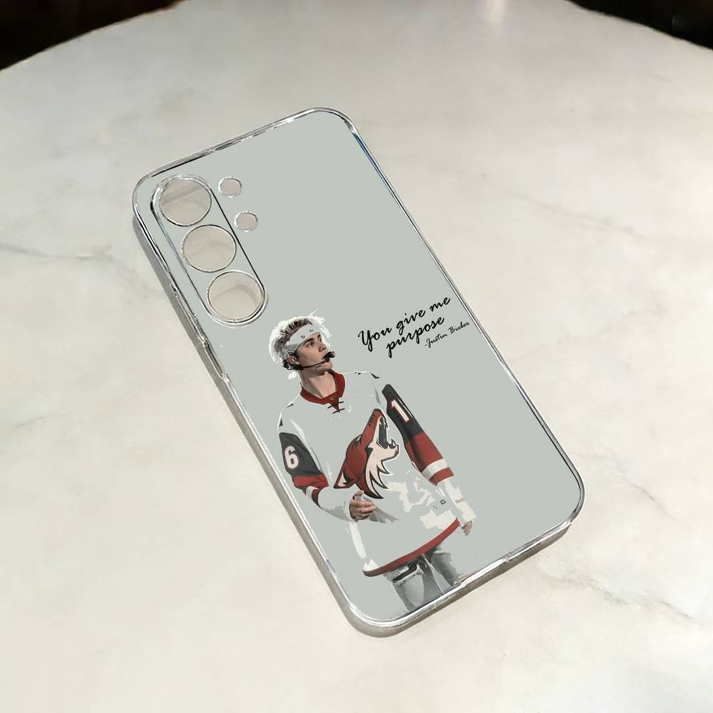 POP Star J-Justin Singer Bieber Phone Case For Samsung S25,24,23,22,21,20,30,Ultra,Plus,Fe,Lite Transparent Cover