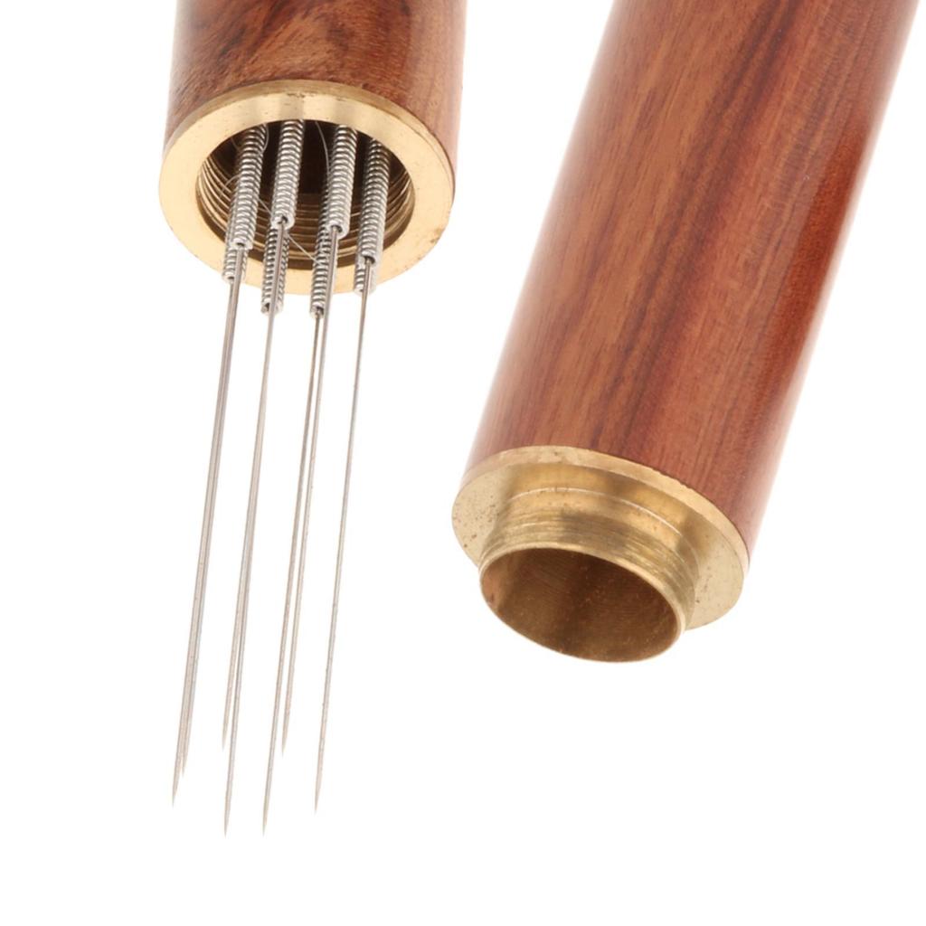 Coffee Tamper Distributor Coffee Maker Accessory Stainless Steel 8 Pins Espresso Distribution Tool Espresso Stirrer Tool