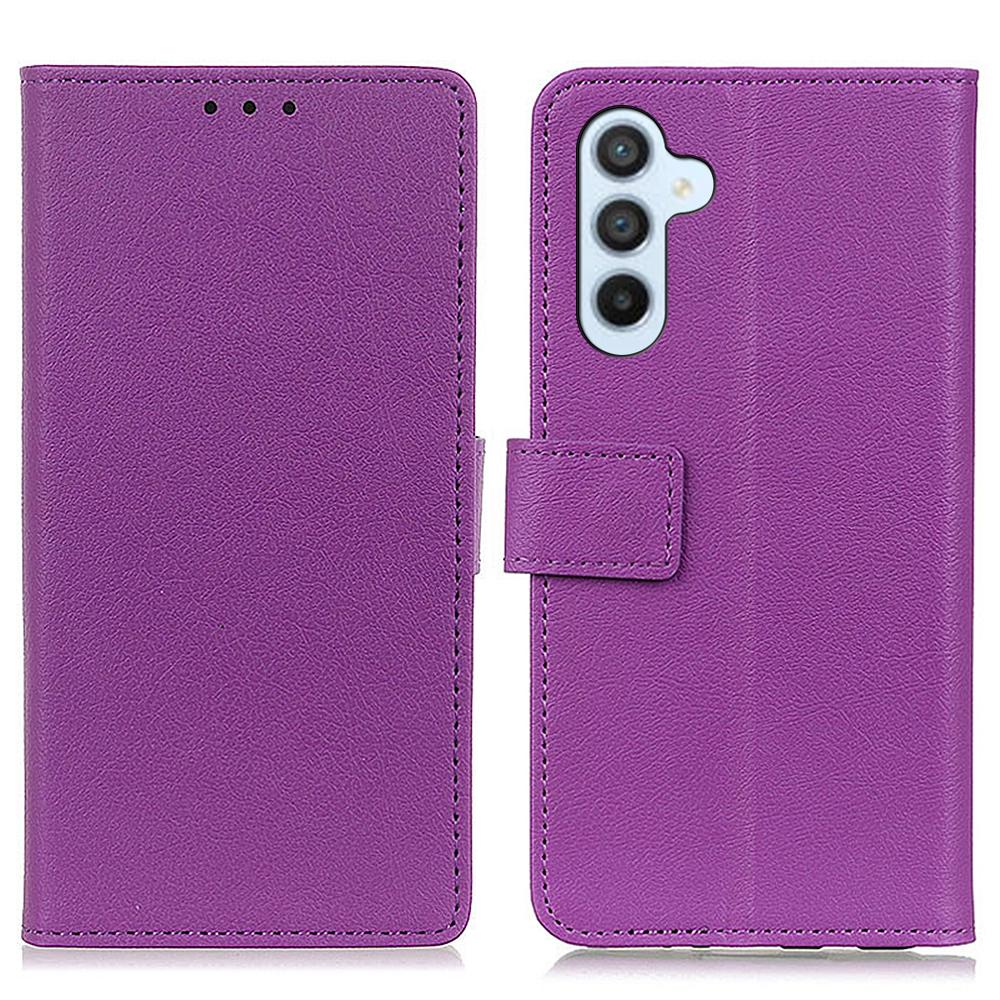 

For Samsung Galaxy M35 5G Case PU Leather Stand Wallet Phone Cover Purple