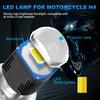 1Pc H4 LED Motorcycle Headlight Bulb 15000Lm BA20D H6 Hi Lo Beam Moto Light 3570 CSP Lens Dual Color White Yellow Scooter Fog Lamp 12V