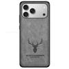Shell For iPhone 17 Pro Max 3D Cartoon Head Elk Deer Leather Phone Shockproof Case For Apple 17 Air 16e 15 16 Pro Max Soft Silicone Phone Bumper Cover