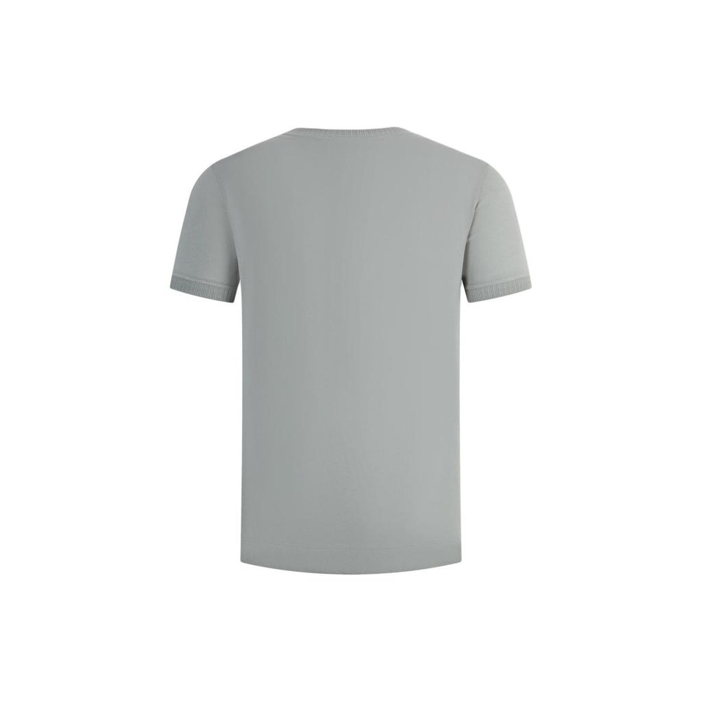 Emporio Armani EA Logo Embroidered Round Neck Short Sleeve T-Shirt SS24 Men T-Shirts Gray-Green 3D1TN3-1JOCZ-0664