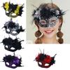 Máscara de Plumas Máscara de Mascarada Máscara de Media Cara Máscara de Plumas Cosplay para Hombres Mujeres Mascarada Halloween Cosplay