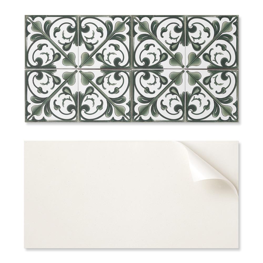 Zestaw Kafelków Winylowych Pcv Wzór Roślinny Z Ornamentami 10X40X20 Cm