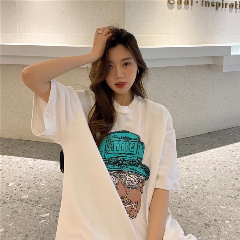 Retro European & American Women's Short Sleeve T-shirt, 2022 Korean Style Loose Fit, Hip Hop Harajuku Trend.