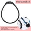 2PCS Steel Cable Bike Cable Lock 4 Digit Combination Ring Cable Lock Steel Cable Lock  Skateboards