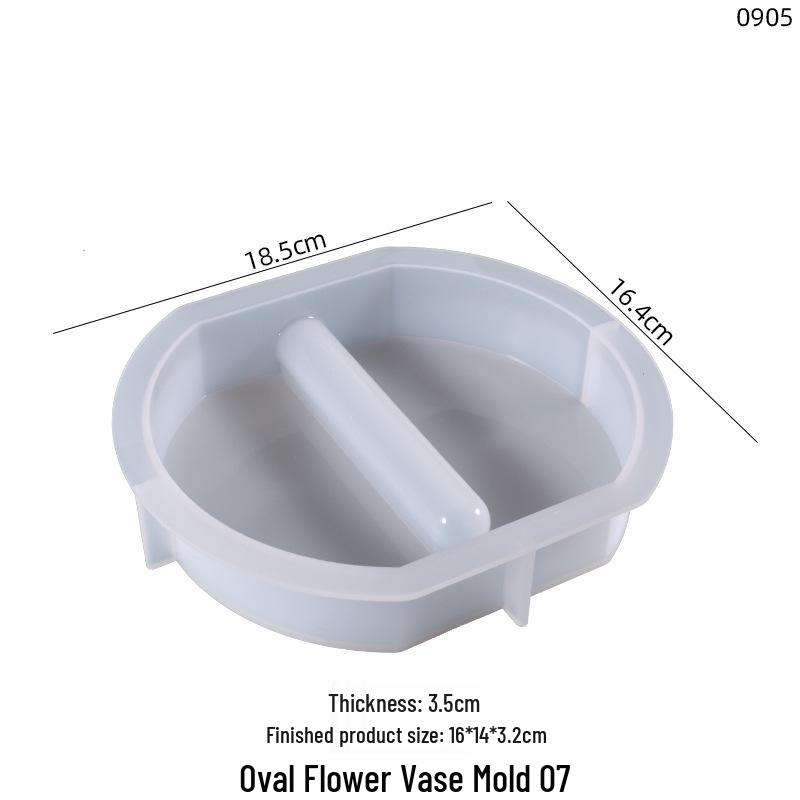 Mohn Kristall Epoxidharzform für unregelmäßige Reagenzglastopf - DIY Hydroponikpflanzen Silikonform