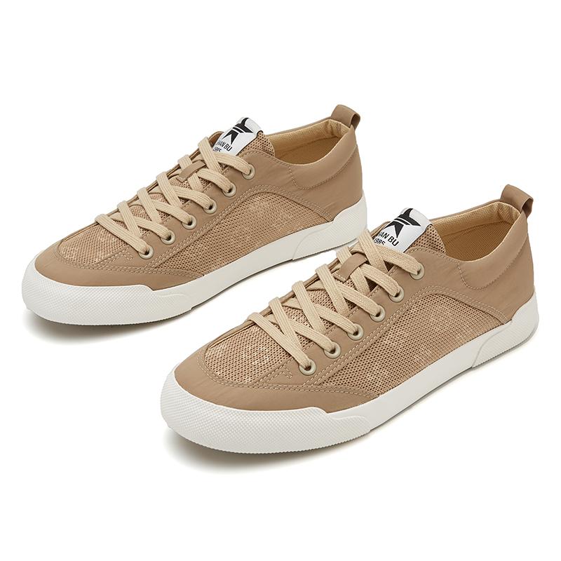 Fashion 2025 New Men's Canvas Summer Leisure Shoes Anti-slip Driving Work Shoes Lace Up Lightweight Breathable Students Shoes SS25636