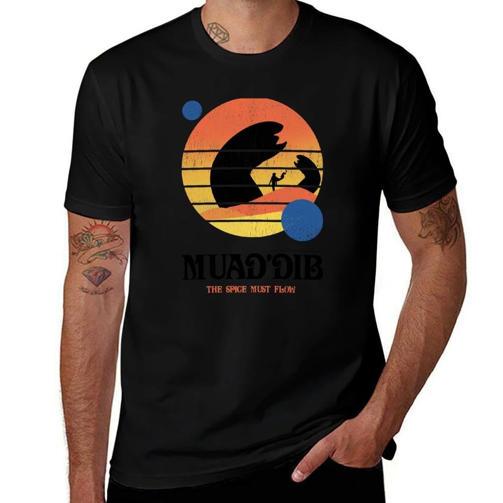 Muaddib The Spice Must Flow Vintage Arrakis TShirt t shirts for man graphic funny t shirts for man graphic tees TShirt