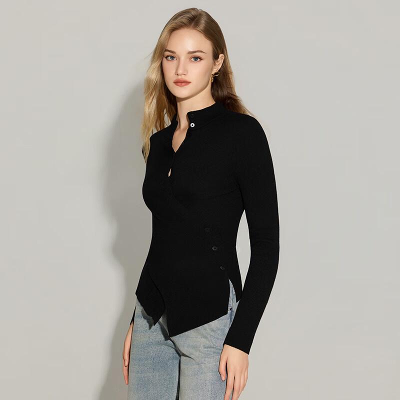 

Женский вязаный свитер Tatu из шерстяной смеси с длинным рукавом на осень/зиму